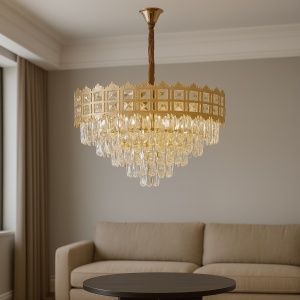 CANDELABRU AURIU , DESIGN MODERN, 10 SURSE DE LUMINA, 600 X 125 MM