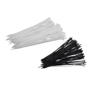 FASETE LEGATURA UV REZISTENTE NEGRE 3.6X300MM, 100/SET