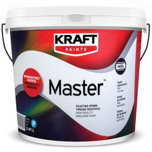 KRAFT MASTER WHITE MATT WASHABLE PAINT KRAFT MASTER / 3L