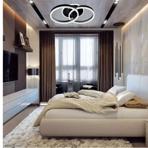 LUSTRA LED MODERNA CU TELECOMANDA 2.4G, 96W, LUMINA REGLABILA 3000–6500K