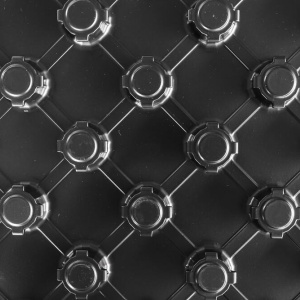 PLACA CU NUTURI IZOPICK, EPS150 10MM, FOLIE NEAGRA 0.6MM, 800X1400MM, 14 PLACI / 15.68MP