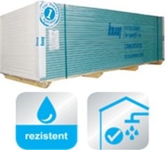 PLACA GIPSCARTON KNAUF MEDIU UMED GKB-I 12.5X1200X2600