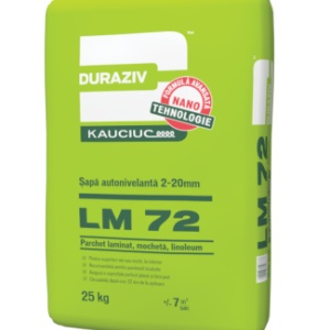 SAPA AUTONIVELANTA CU KAUCIUC, DURAZIV LM 72, 25KG / PALET 48 SACI