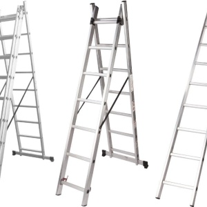 SCARA DIN ALUMINIU ETS, 11 TREPTE, 2 TRONSOANE, 530CM