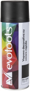 SPRAY VOPSEA ETS 1150, RAL 9005M NEGRU MAT / 400 ML