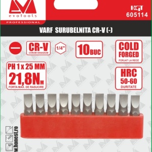 VARF SURUBELNITA CR-V (-) 6X25MM / 10 BUC