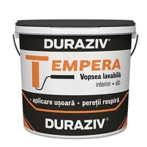 VOPSEA LAVABILA DURAZIV TEMPERA INTERIOR ALBA 2.5L / PALET 96 BUCATI