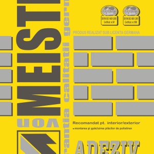 ADEZIV SI MASA DE SPACLU PENTRU POLISTIREN, ADEZIV ECOTHERM M35, 23 KG