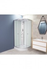 Cabina De Dus Semirotunda Cu Hidromasaj Sanotechnik Tm01