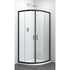 Cabina Dus Semirotunda Sanotechnik Sano Elite Black R80B