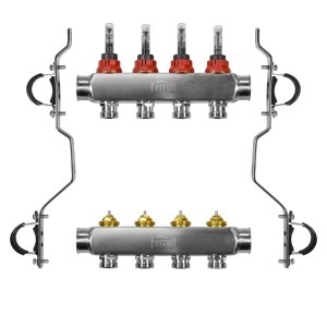 DISTRIBUITOARE DE INOX PENTRU INCALZIRE IN PARDOSEALA, 5 CAI, BASIC, 97DIS105 - Img 2