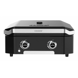 GRATAR PE GAZ TIP PLANCHA CU 2 ARZATOARE SI CAPAC, COZZE 600, 66X61.5X33CM