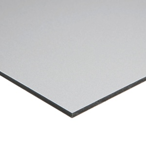 PIASTRA BOND/DIBOND/ALUCOBOND ARGENTO/BIANCO 3MM (0,3MM) 2000X4050MM / 8,1MP