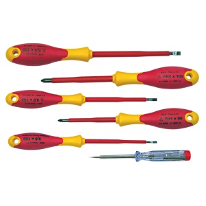 SET SURUBELNITE IZOLATE ABS PLATE SI PH + TESTER - 6 PIESE