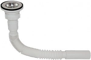 Sifon Flexibil Cu Ventil / 1 1/2" - 40Mm