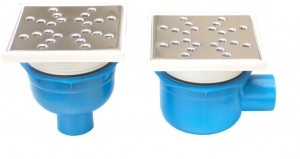 Sifon Pardoseala Patrat Cu Inaltator / 150Mm - 80/110Mm - 50Mm