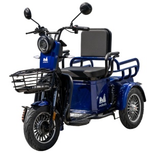 TRICICLU ELECTRIC PERSOANE DECENEU TRP500 ALBASTRU