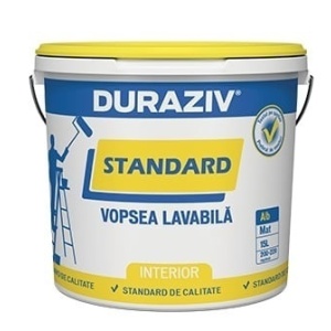 VOPSEA LAVABILA DURAZIV STANDARD INTERIOR ALBA, 8.5L / PALET 36 BUCATI