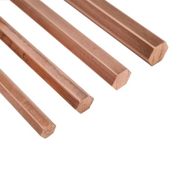 BARA CUPRU HEXAGONALA Ø10MM / 3 METRI