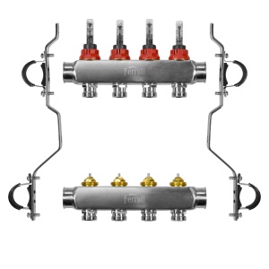 DISTRIBUITOARE DE INOX PENTRU INCALZIRE IN PARDOSEALA, 2 CAI, BASIC, 97DIS102 - Img 2