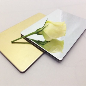 PIASTRA ARGENTO MIRROR BOND/DIBOND/ALUCOBOND 3MM (0,2MM) 1220X3050MM / 3,721MP - Img 2