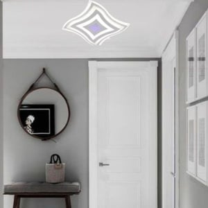 PLAFONIERA LED ALBA CU DESIGN ONDULAT, 67W, LUMINA REGLABILA 3000K-6500K