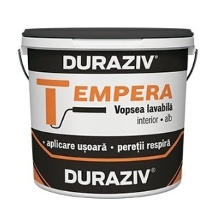 VOPSEA LAVABILA DURAZIV TEMPERA INTERIOR ALBA 25L / PALET 16 BUCATI