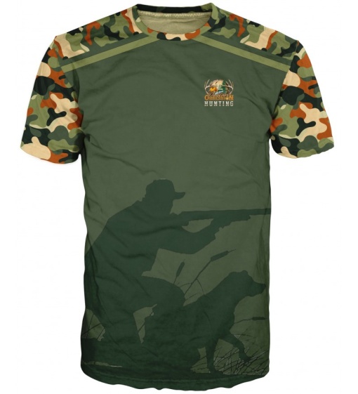Tricou verde Camo de vânătoare #6700 M