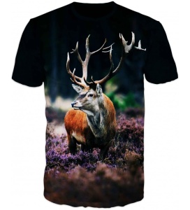 Tricou cu cerb #6606 M