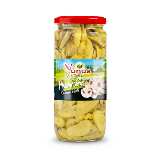 Ciuperci Feliate Borcan 500ML/240G Yunus