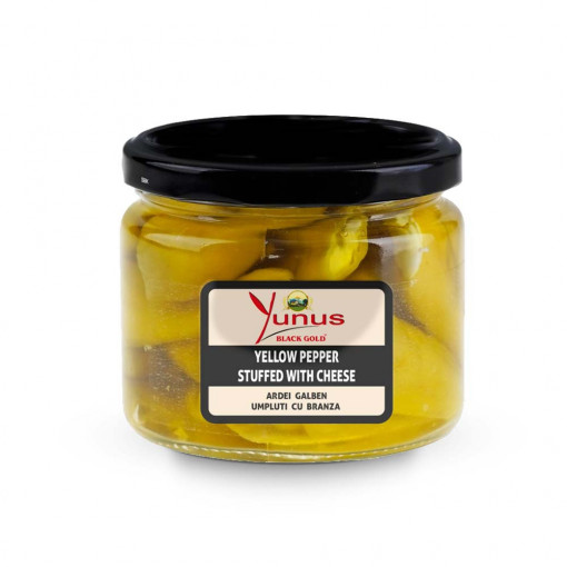Ardei Galbeni Umpluti cu Branza Borcan 290G Yunus