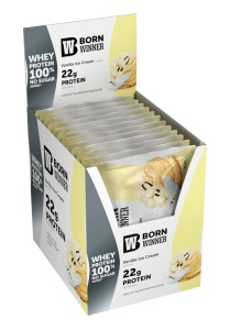 12 x Born Winner Суроватъчен протеин на прах с вкус на ванилов садолед 30гр. - Img 2