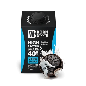 12 x Born Winner Protein Shake – Cookies and Cream 500 ml