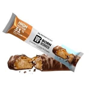 12 x Born Winner Deluxe CRUNCHY протеинов бар – Бисквитки със сметана