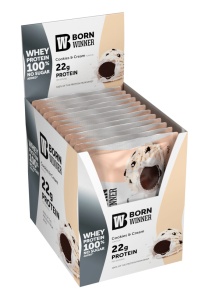12 x Born Winner Суроватъчен протеин на прах с вкус на бисквитки с сметана 30гр. - Img 2