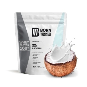1 x Born Winner Суроватъчен протеин на прах с вкус на кокос 810гр.