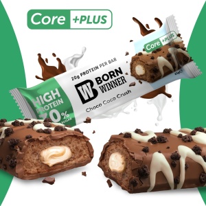 12 x Протеинов бар Born Winner Core PLUS - кокос и какао - Img 4