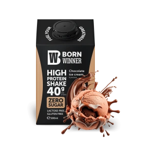 12 x Born Winner Protein Shake – Шоколадов сладолед 500 ml