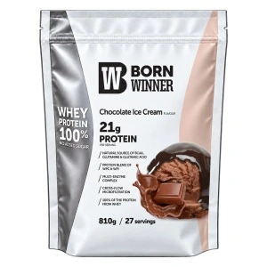 1 x Born Winner Суроватъчен протеин на прах с вкус на шоколадов сладолед 810гр. - Img 2
