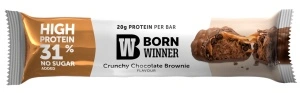 12 x Born Winner Deluxe CRUNCHY протеинов бар - Шоколадово брауни - Img 3