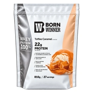 1 x Born Winner Суроватъчен протеин на прах - Тофи Карамел 810гр. - Img 2