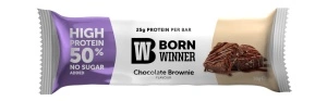 12 x Born Winner Slim протеинов бар - Шоколадово брауни - Img 3