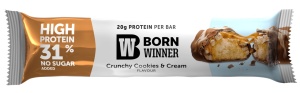 12 x Born Winner Deluxe CRUNCHY протеинов бар – Бисквитки със сметана - Img 2