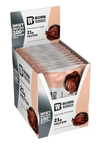 12 x Born Winner Суроватъчен протеин на прах с вкус на шоколадов сладолед 30гр. - Img 2