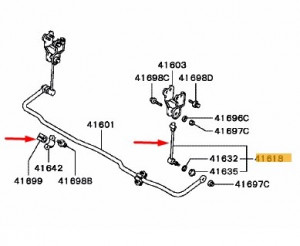 Kit brate suspensie spate Mitsubishi Pajero Pinin 1996 - 2007 - Img 2