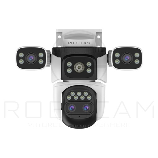 Camera IP Speed Dome WiFi 6 , 4 Ecrane, zoom 10x, 8 MP, Auto-Tracking, IR 30m, Audio Bidirecțional