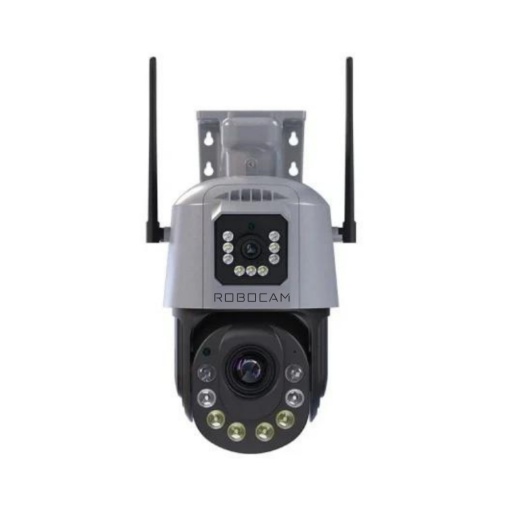 Cameră Supraveghere Exterior 4G + Wi-Fi, 6MP, Zoom 36X, Vedere Nocturnă, Audio, Control de pe Telefon
