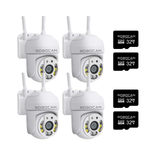 PROMO 3 Camere Supraveghere IP Wi-Fi 5MP V1 + 1 Camera si 4 Carduri Micro SD Cadou