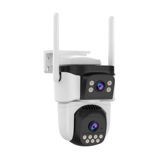 Cameră Supraveghere IP Speed Dome WiFi Dual Lens, 3MP, Night Vision, Smart Tracking, Audio Bidirecțional