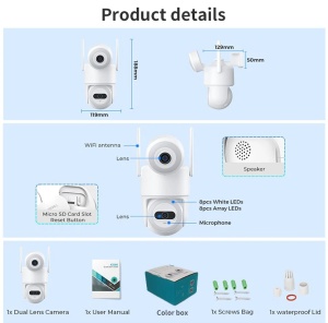 Camera De Supraveghere WIFI, 8mp HD, iCSee App - Img 5